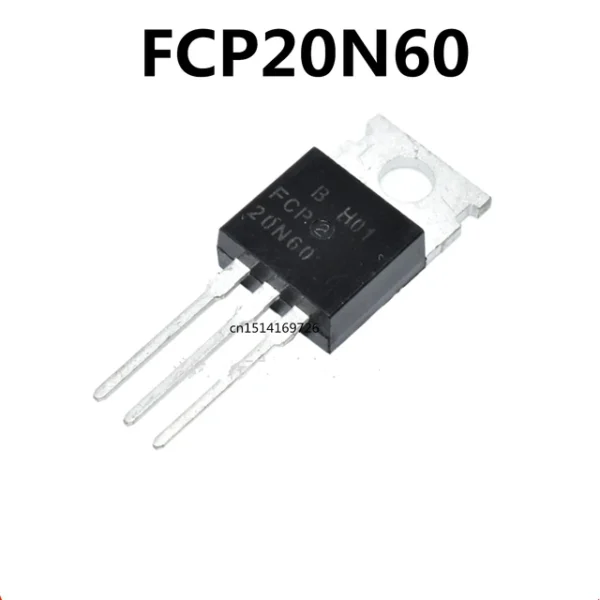 MOSFET 600V N-Channel SuperFET, 600V 20A, FCP20N60 (BB48)